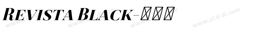 Revista Black字体转换